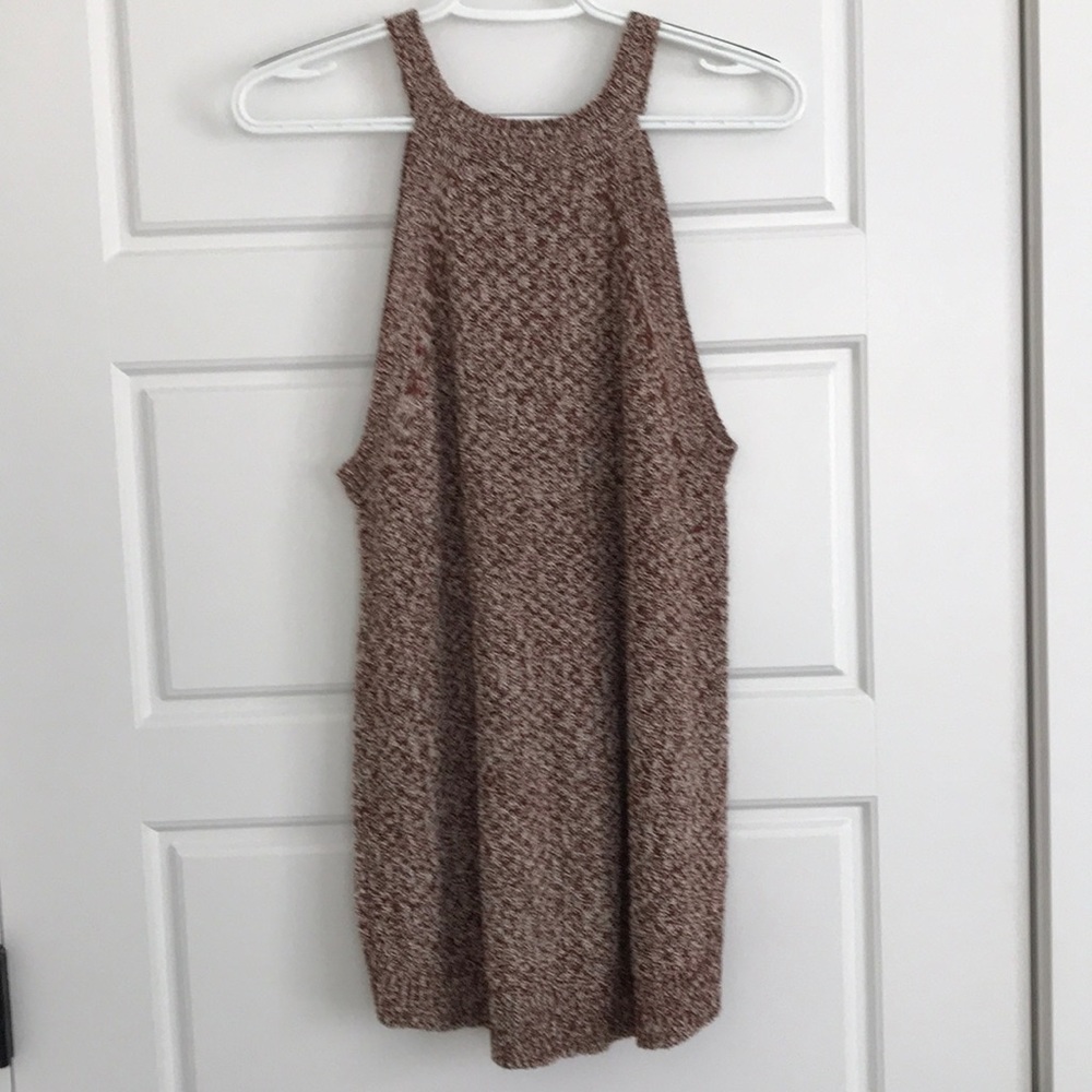 Mossimo Burgundy Knit Sweater Tank Large